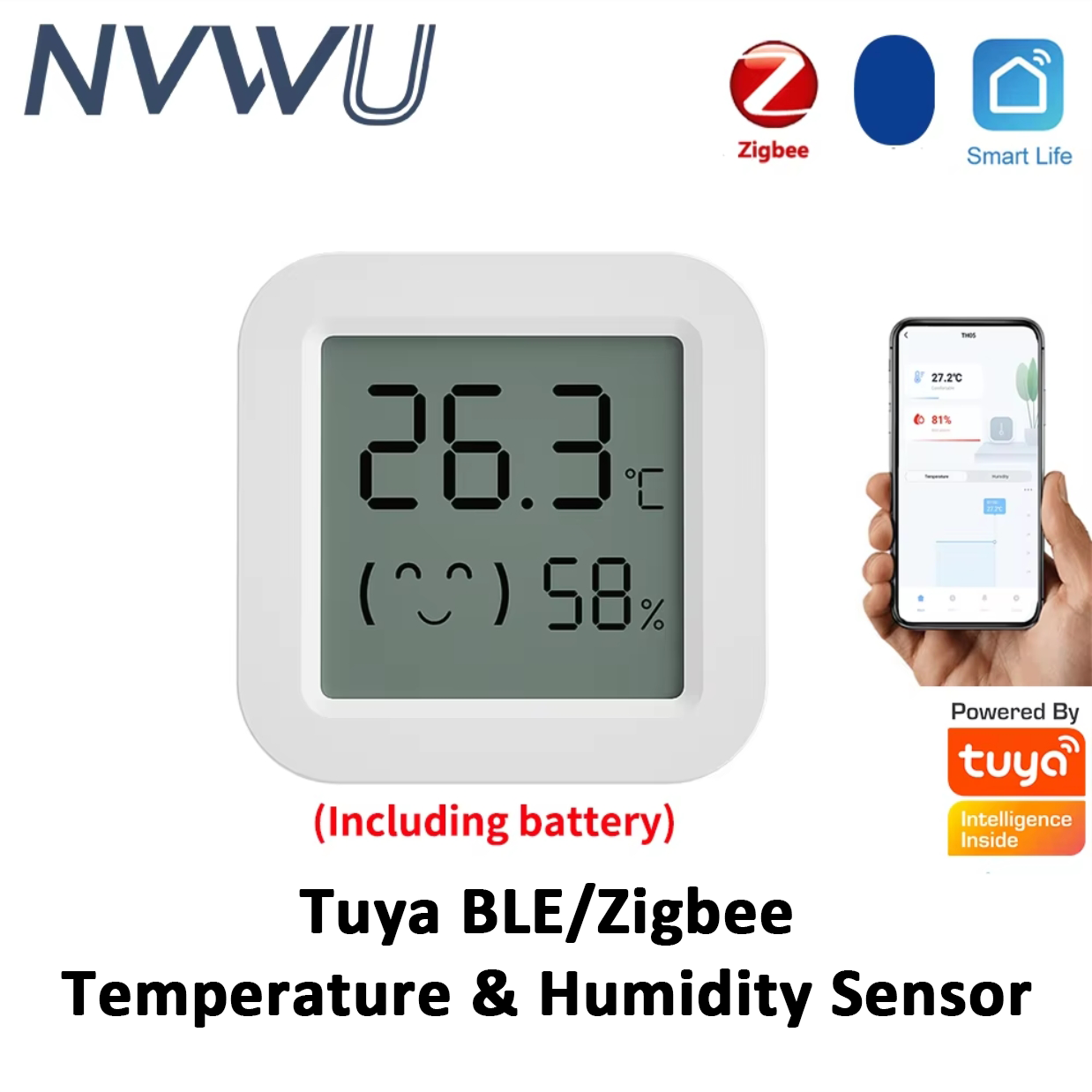 Zigbee Tuya Sensor kelembaban  - Digital Hygrometer Probe ulasan dan harga