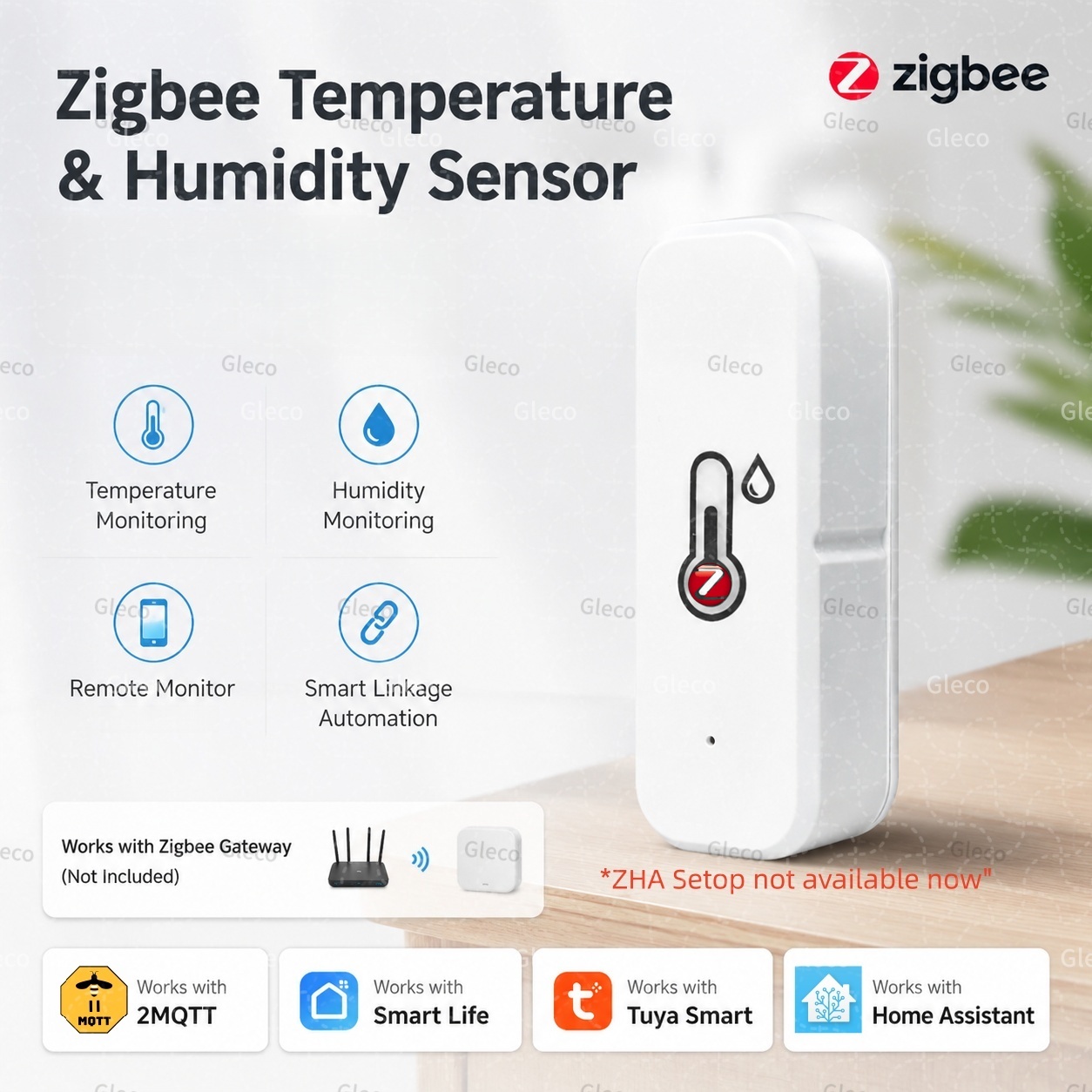Tuya Zigbee 3.0 Sensor Suhu da - Digital Hygrometer Probe ulasan dan harga